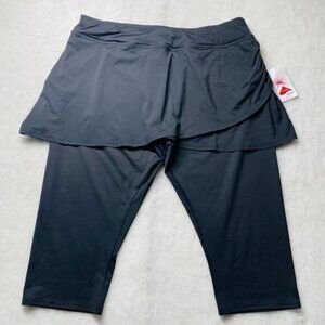 NWT Lands' End Womens UPF 50 High Waisted Modest Swim Legging Size 2X (20/22W)